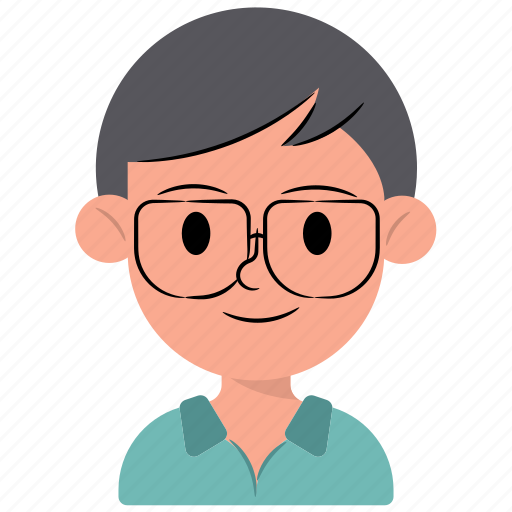 Boy, kids, cute, glasses, avatar icon - Download on Iconfinder