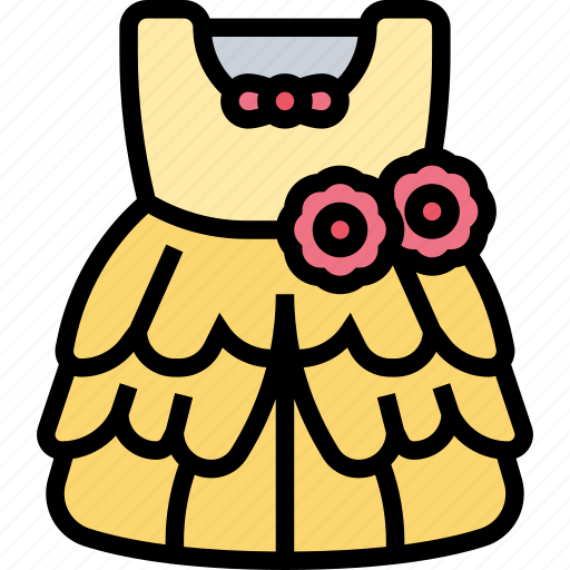 Dress, princess, costume, girls, gown icon - Download on Iconfinder