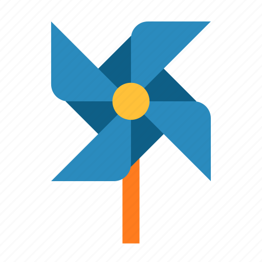 Pinwheel, toy, windmill, turbine toy, wind toy, wind turbine, paper icon - Download on Iconfinder