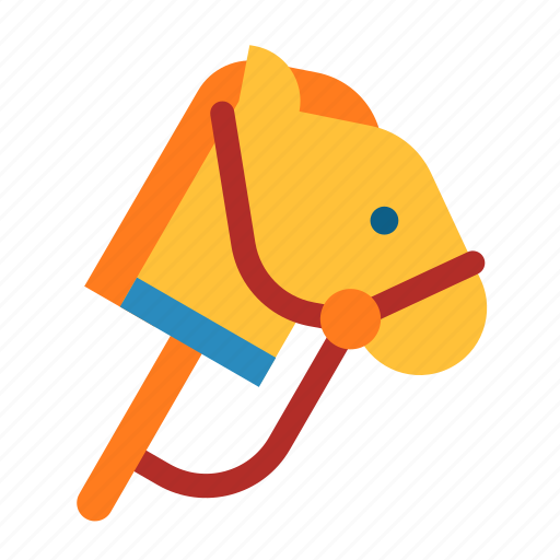Horse, stick, toy, childhood, fun, kid, playing icon - Download on Iconfinder