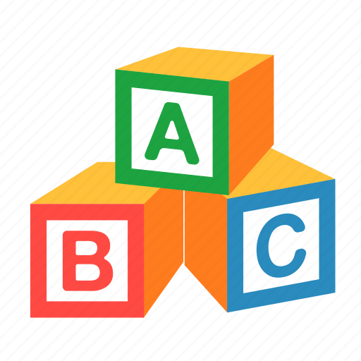 Abc, alphabet, blocks, cubes, education, toy, block icon - Download on Iconfinder