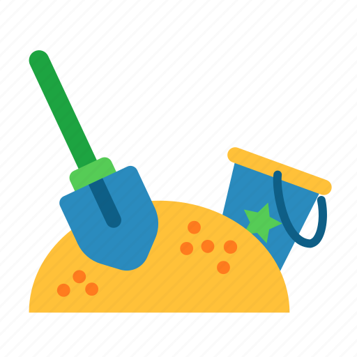 Kids, play, playground, sand, bucket, shovel, toys icon - Download on Iconfinder