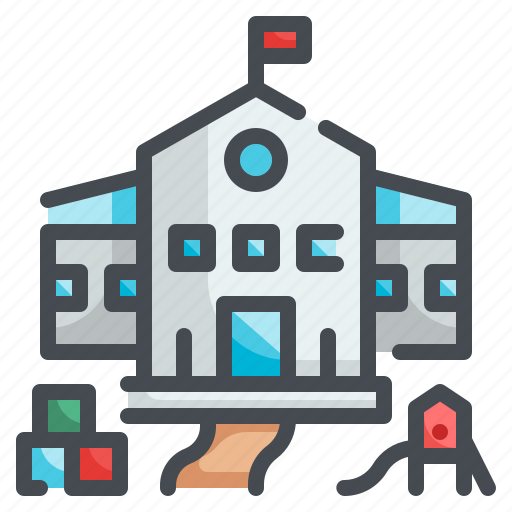 Kindergarten, school, college, education, building icon - Download on Iconfinder