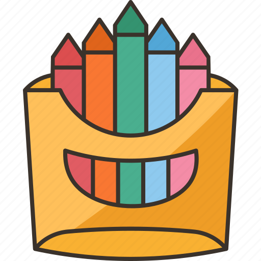 Crayons, illustration, kid, art, drawing icon - Download on Iconfinder