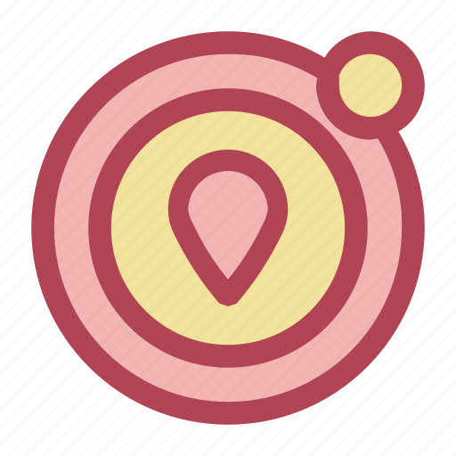 Circle, gps, location, map, navigation, pin, round icon - Download on Iconfinder