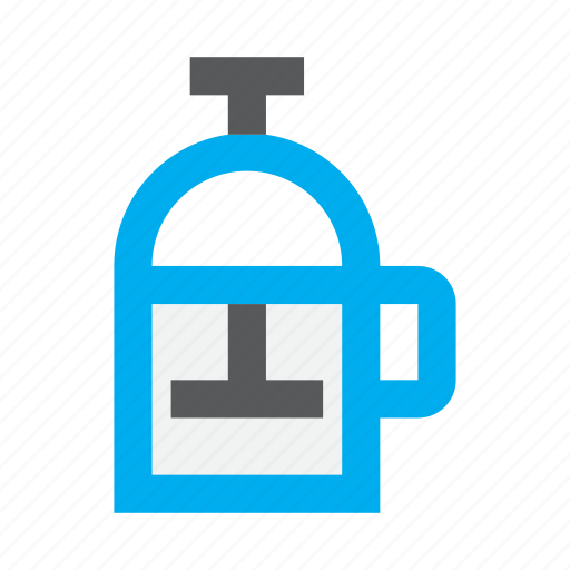 Coffee, coffee plunger, coffeehouse, french, press, press pot, tea icon - Download on Iconfinder