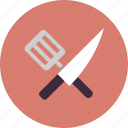 cutlery, food, kitchen, knife, meal, spatula