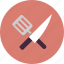 cutlery, food, kitchen, knife, meal, spatula 