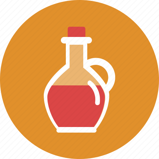 Bottle, flask, glass, kitchen, oil, seasoning, vinegar icon - Download on Iconfinder