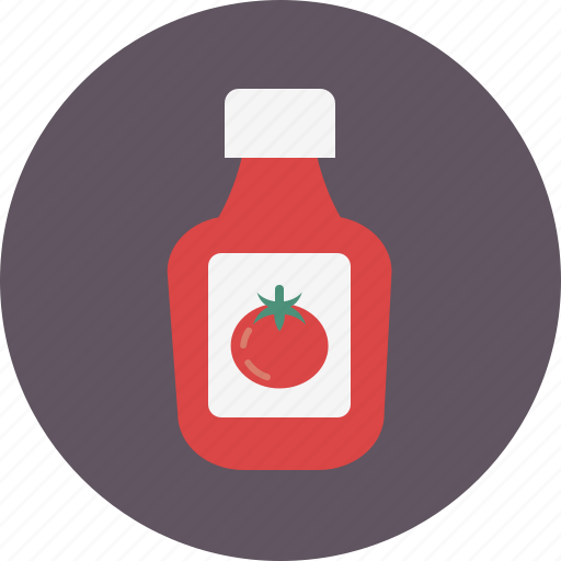 Food, ketchup, kitchen, red, spice, tomato icon - Download on Iconfinder