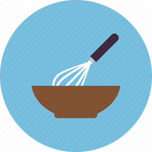 Bowl, cooking, food, kitchen, meal, whisk icon - Download on Iconfinder