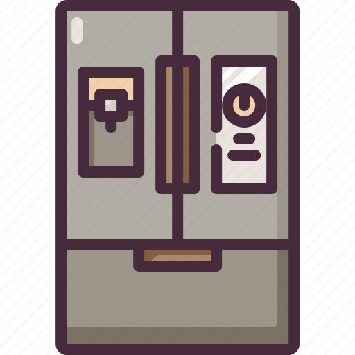 Refrigerator, fridge, electronics, smart, freeze, cooler, kitchen icon - Download on Iconfinder