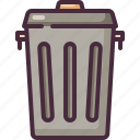 trash, can, rubbish, delete, ecology, environment, garbage, bin, button