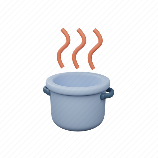 Pot, kitchen, cooking, food, restaurant, cook, chef 3D illustration - Download on Iconfinder