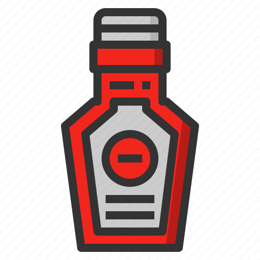 Bottle, food, ingredient, ketchup, kitchen icon - Download on Iconfinder