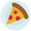 pizza, slice, plate, eat, food, meal