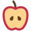 sliced, apple, slice, fruit, food 