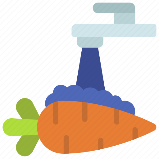 Wash, carrot, washing, vegetables, clean icon - Download on Iconfinder