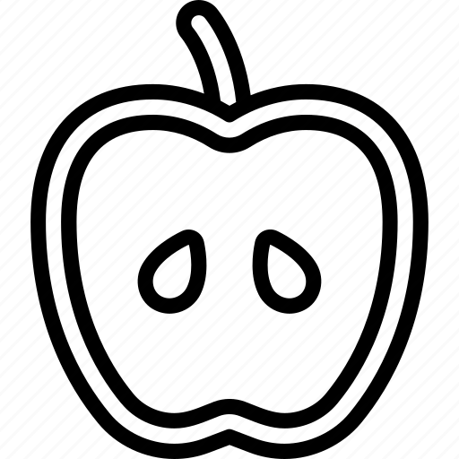 Sliced, apple, slice, fruit, food icon - Download on Iconfinder