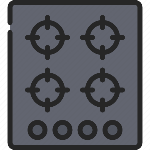 Gas, hob, induction, kitchen, rings icon - Download on Iconfinder