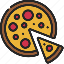 peperoni, pizza, italian, food, cuisine