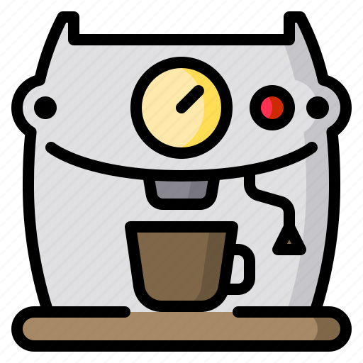 Drink, espresso, coffee, kitchen, machine, barista icon - Download on Iconfinder