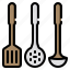 spatula, kitchen, utensil, tools, ladle, cook 