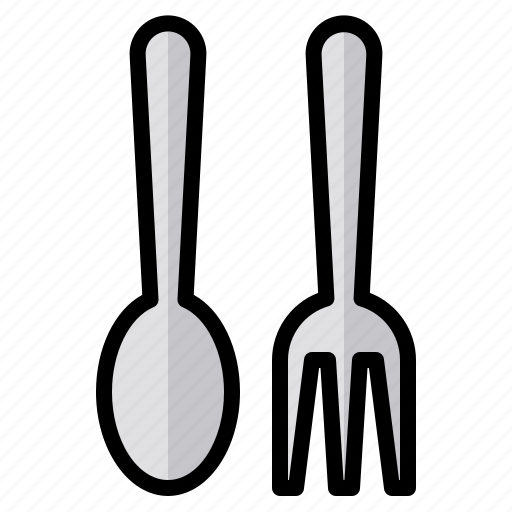 Fork, kitchen, spoon, food, tableware icon - Download on Iconfinder