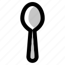 fork, kitchen, plate, spoon