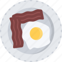 bacon, cook, cooking, eggs, food, fried, restaurant