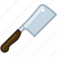 axe, blade, cleaver, cooking, kitchen, knife 