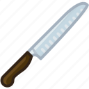 blade, cooking, cut, kitchen, knife, slicing knife