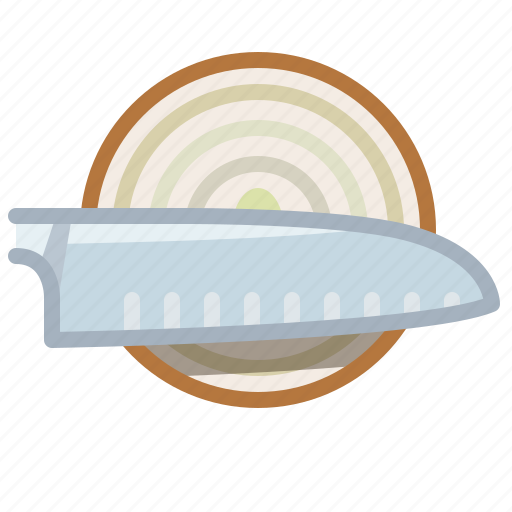 Cooking, cutting, knife, onion, santoku, vegetable icon - Download on Iconfinder