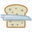 bread, bread knife, cooking, cutting, food, knife 