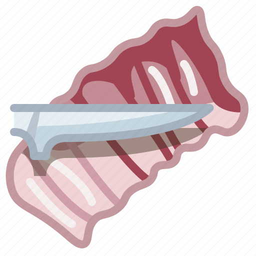 Boning knife, cooking, cutting, knife, meat, ribs icon - Download on Iconfinder