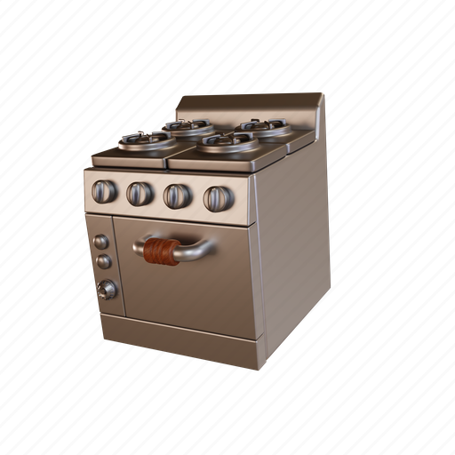 Stove, kitchen, cooking, gas, cook, burner, fire 3D illustration - Download on Iconfinder