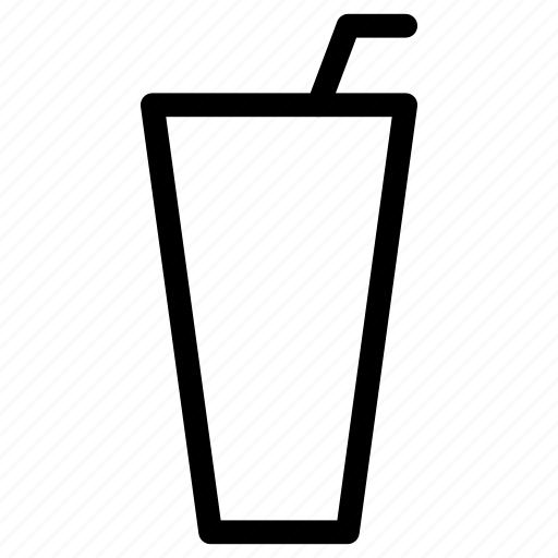 Drink, glass, kitchen, straw icon - Download on Iconfinder