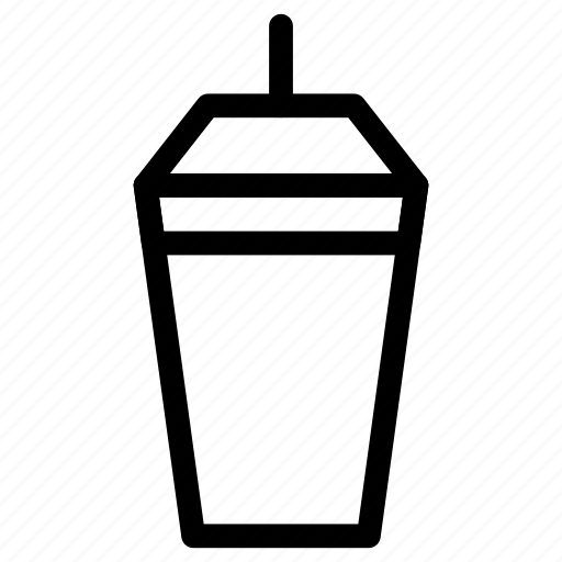 Cup, glass, kitchen, straw icon - Download on Iconfinder