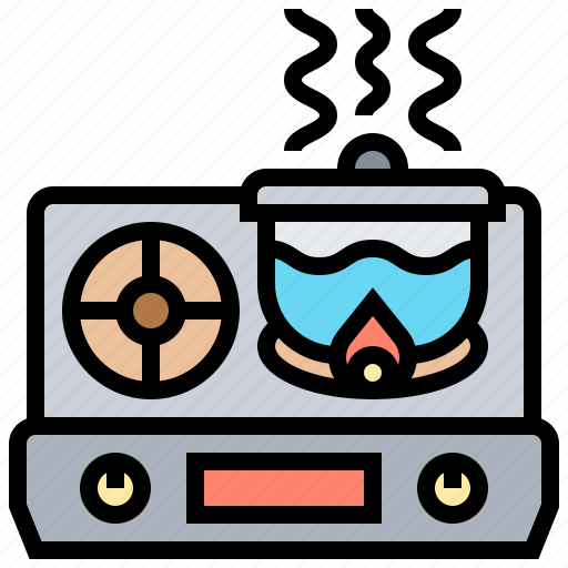 Burner, cooking, gas, pot, stove icon - Download on Iconfinder