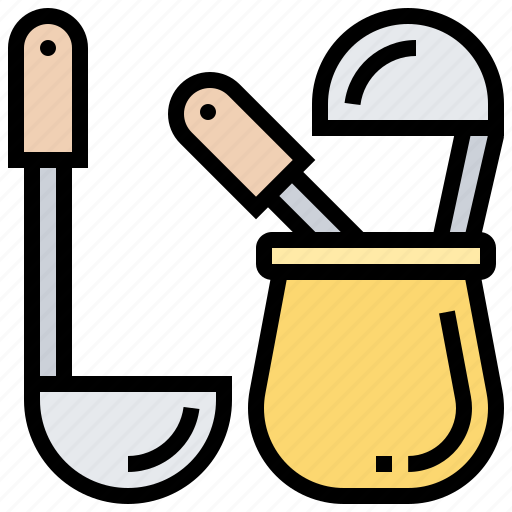 Cookware, jar, ladle, scoop, utensil icon - Download on Iconfinder
