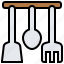 cookware, fork, spoon, tuner, wooden 