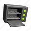 oven, microwave oven, microwave, cooking, appliance, kitchen, kitchen appliance, tool, equipment, 3d 