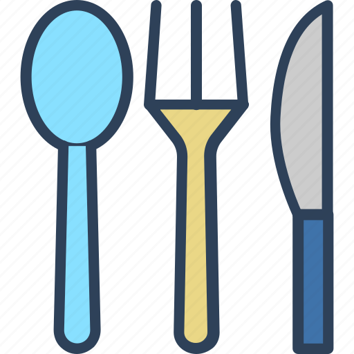 Cutlery, eating utensil, fork, knife, spoon icon - Download on Iconfinder