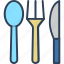 cutlery, eating utensil, fork, knife, spoon 