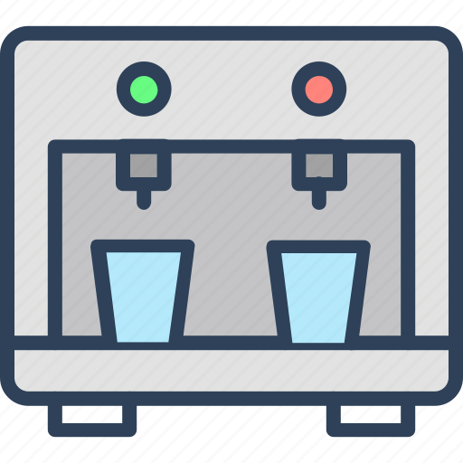 Dispenser, dispenser bottle, kitchen utensil, water cooler, water dispenser icon - Download on Iconfinder