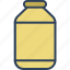 bottle, food bottle, food container, jam jar, jar 