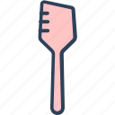 cooking spoon, kitchen turner, kitchen utensil, spatula, turning spatula