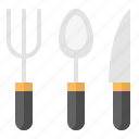fork, kitchen, kitchenware, knife, spoon, utensill