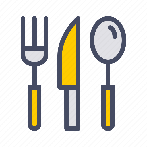 Cutlery, eat, food, fork, knife, spoon, tableware icon - Download on Iconfinder