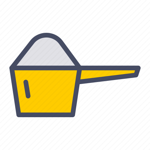 Cup, kitchen, measure, measuring, powder, protein, scoop icon - Download on Iconfinder